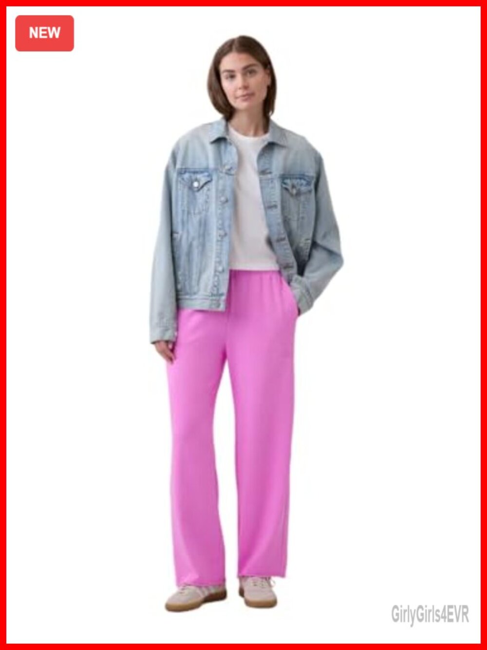 GAP French Tery Logo Jogger Women's Athletic Sweatpants Mid Rise Ankle